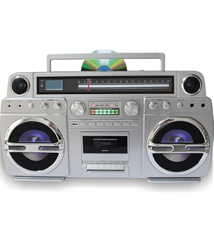 Amazon.com: TechPlay Monster S 1980S-Style Boom Box CD